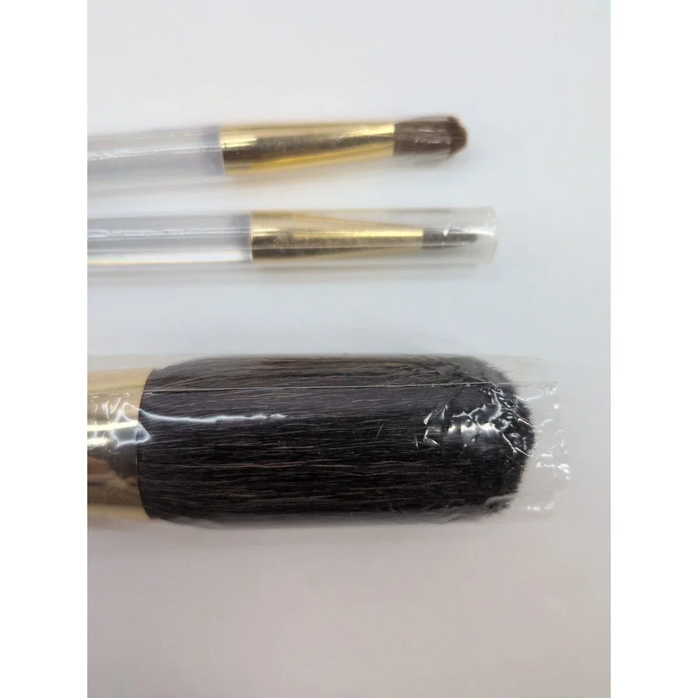 NEW CLEAR GOLD LOT 3!💋Estee Lauder MakeUp Brush Set Powder Blush EyeShadow Set